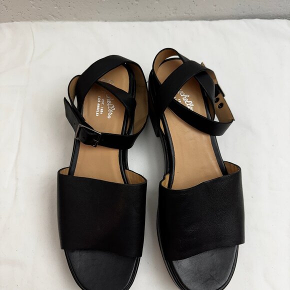 Seychelles Calming Influence Sandal Black Leather Size 9 - Picture 3 of 7